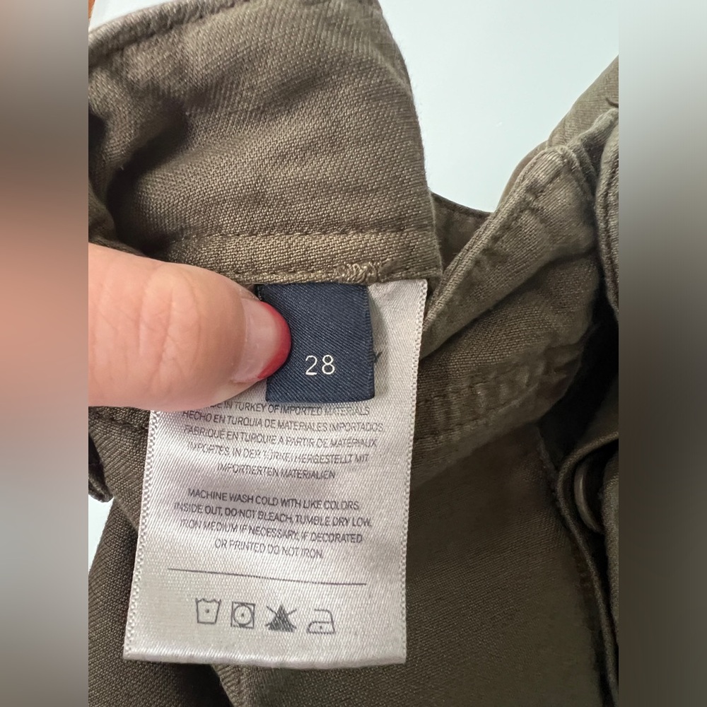 Citizens of Humanity Agni Army Green Cuffed Utility‎ Pants Trousers Size 28/6 - Picture 8 of 11